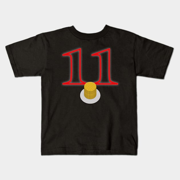 11 Cakes Kids T-Shirt by FlyNebula